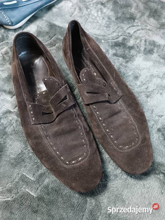 Ermenegildo Zegna loafersy zamszowe Made in inna Katowice
