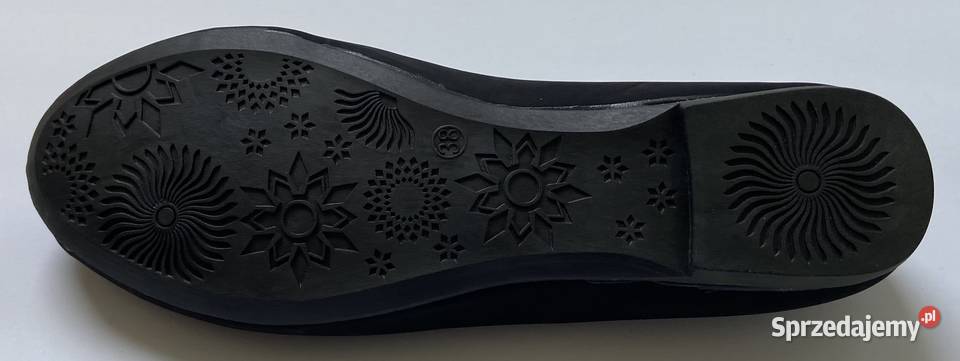 Czarne gładkie baleriny rozmiar 39 Obuwie mazowieckie Żyrardów