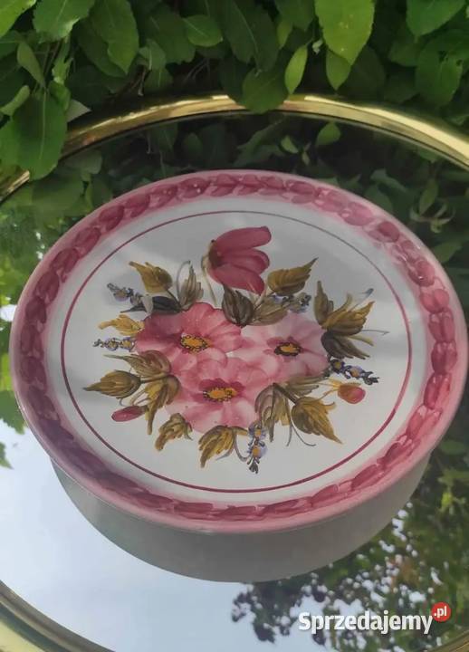 DUŻA OZDOBNA PATERA DEKORACYJNA RECZNIE MALOWANA Pabianice sprzedam