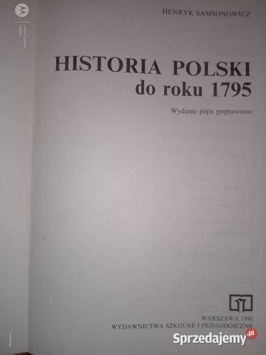 Sprzedam książkę Historia Polski do roku 1795 Bukowno sprzedam