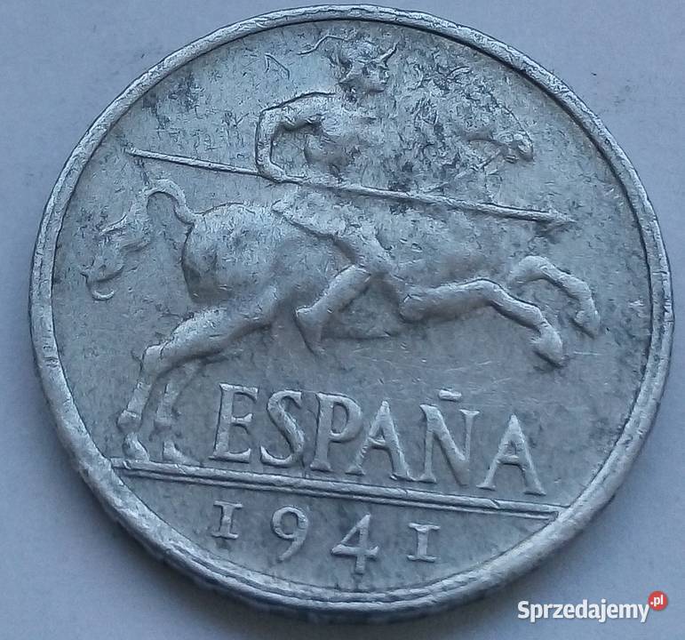HISZPANIA10 CENTÓW1941 r FRANCO Legionowo