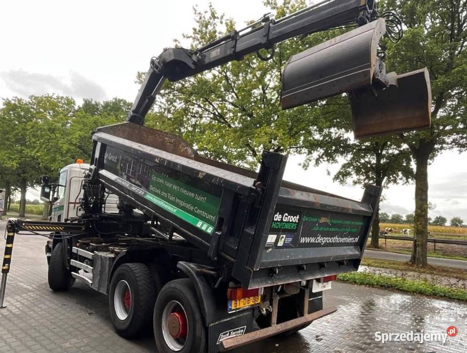 Wywrotka 7x6 z dzwigiem kabina scanis Warszawa