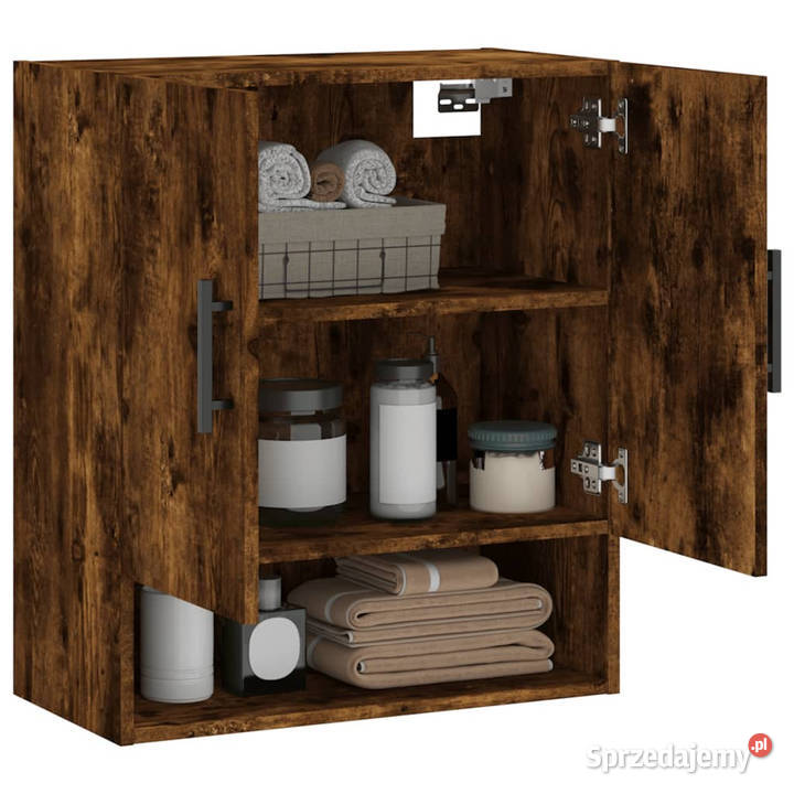 Szafka ścienna przydymiony dąb 60x31x70 WM829937 Warszawa sprzedam