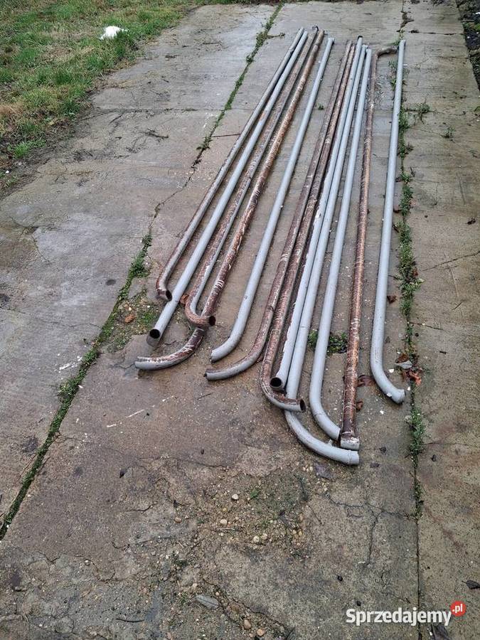 Rura rury metalowe słupki ogrodzenie itp Poraj