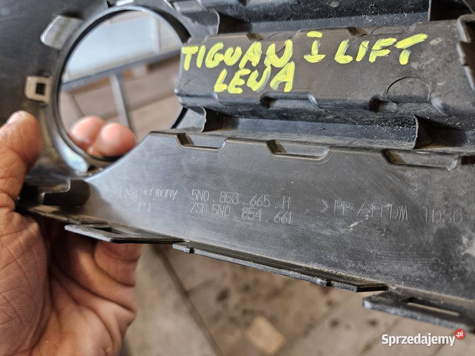 VW TIGUAN I LIFT 5N0 KRATKA LEWA ZDERZAKA PRZÓD Międzychód