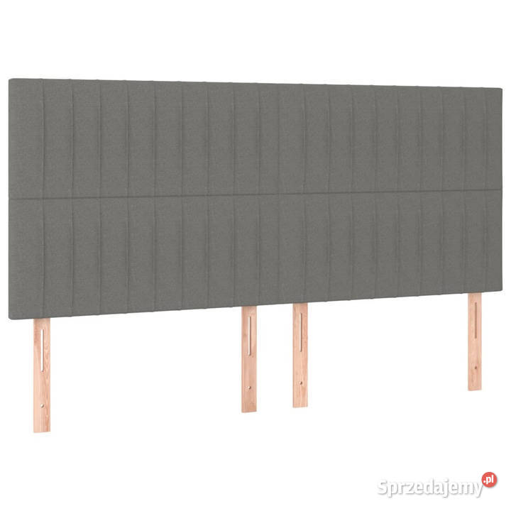 Zagłówek do łóżka z LED ciemnoszary 200x5x118128 Warszawa