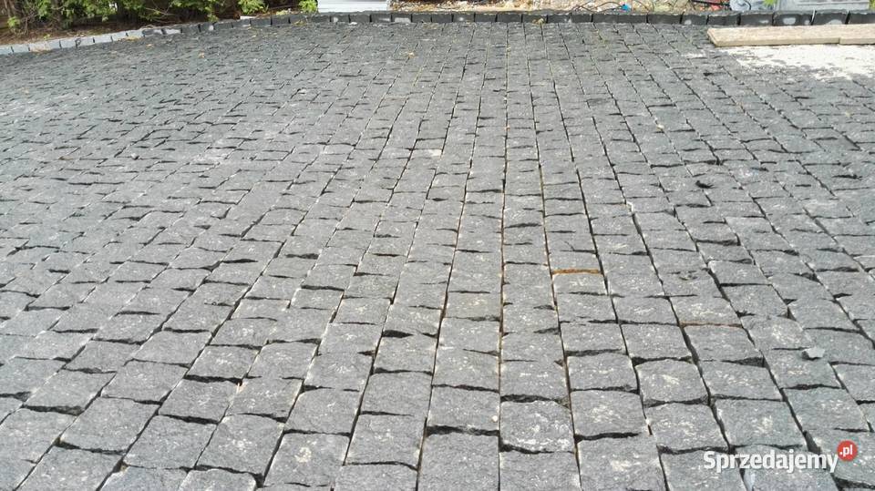 Czarna kostka granitowa 10x10x5 do ułożenia z 1 Pozostałe podkarpackie Stalowa Wola