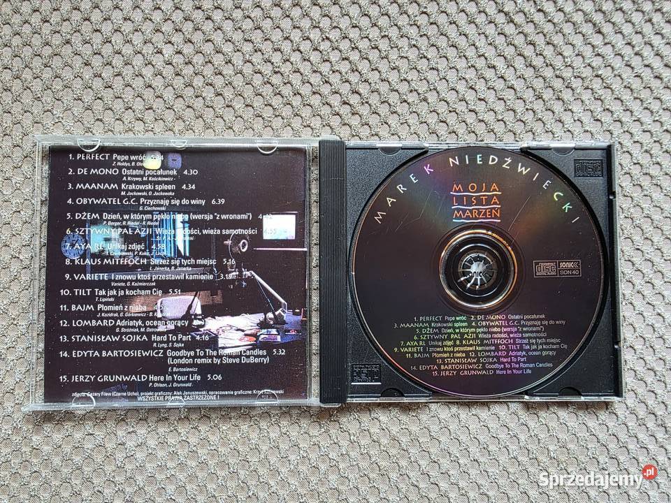CD Marek Niedźwiecki Moja lista marzeń małopolskie