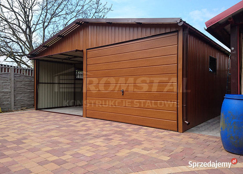 Garaż Blaszany Drewnopodobny 6x6m Dwuspadowy podlaskie