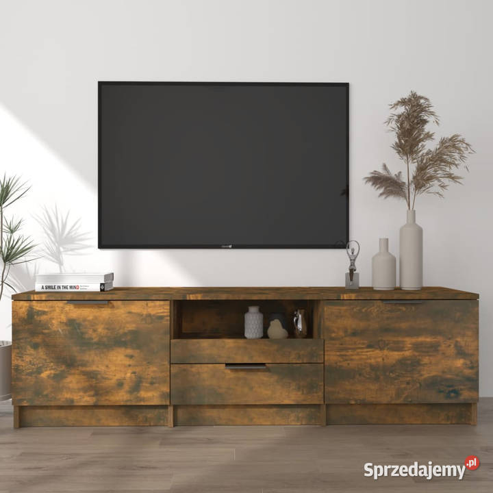 Szafka pod telewizor przydymiony dąb 140x35x40 Warszawa sprzedam