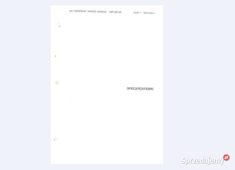 MF 50 b 50 a 50 h 50 hx 60 hx instrukcja naprawy Kielce