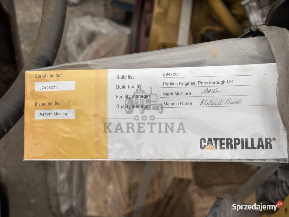 CAT Caterpillar Silnik 5947561 67122200 1510kW wielkopolskie Jastrzębniki