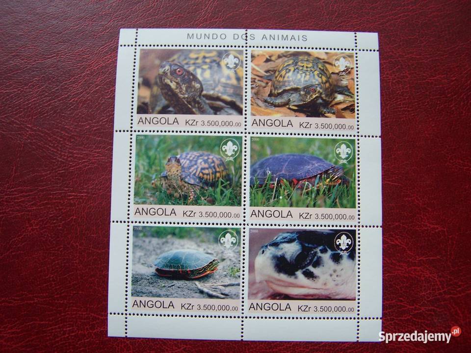 Angola 2000 MNH Fauna żółwie Tychy