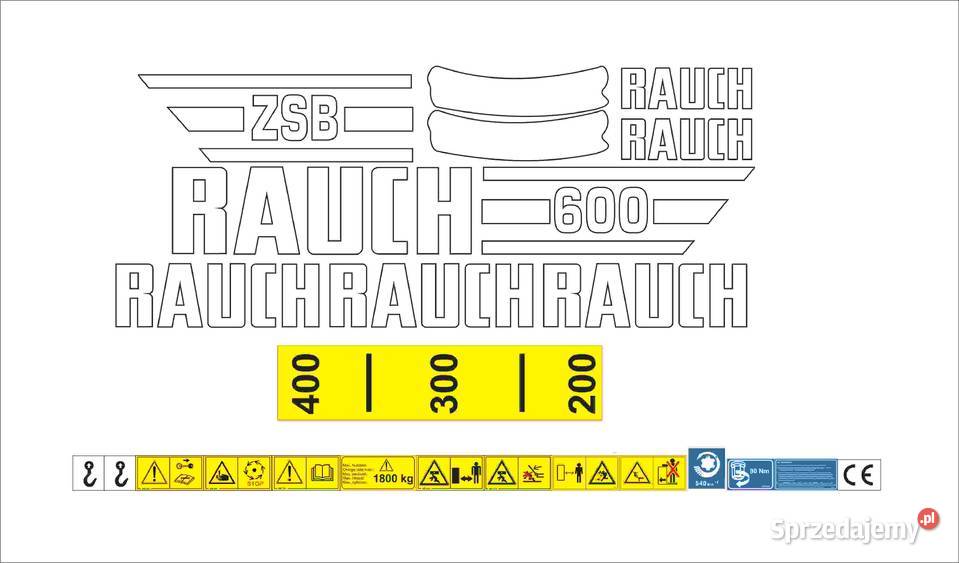Naklejki Rauch ZSB 600 mocny klej odporne Pleszew