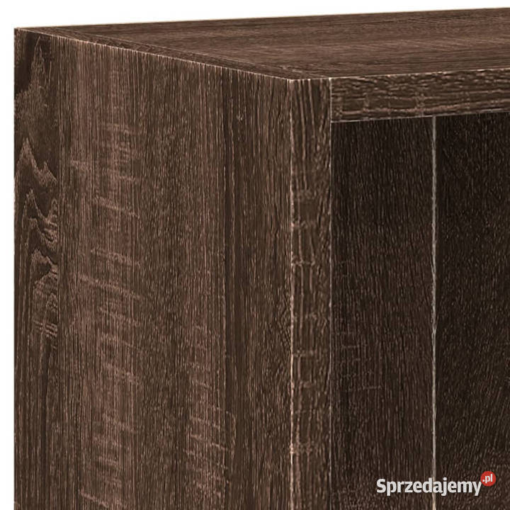 Szafka na książki brązowy dąb 60x24x76 WM815086 Warszawa