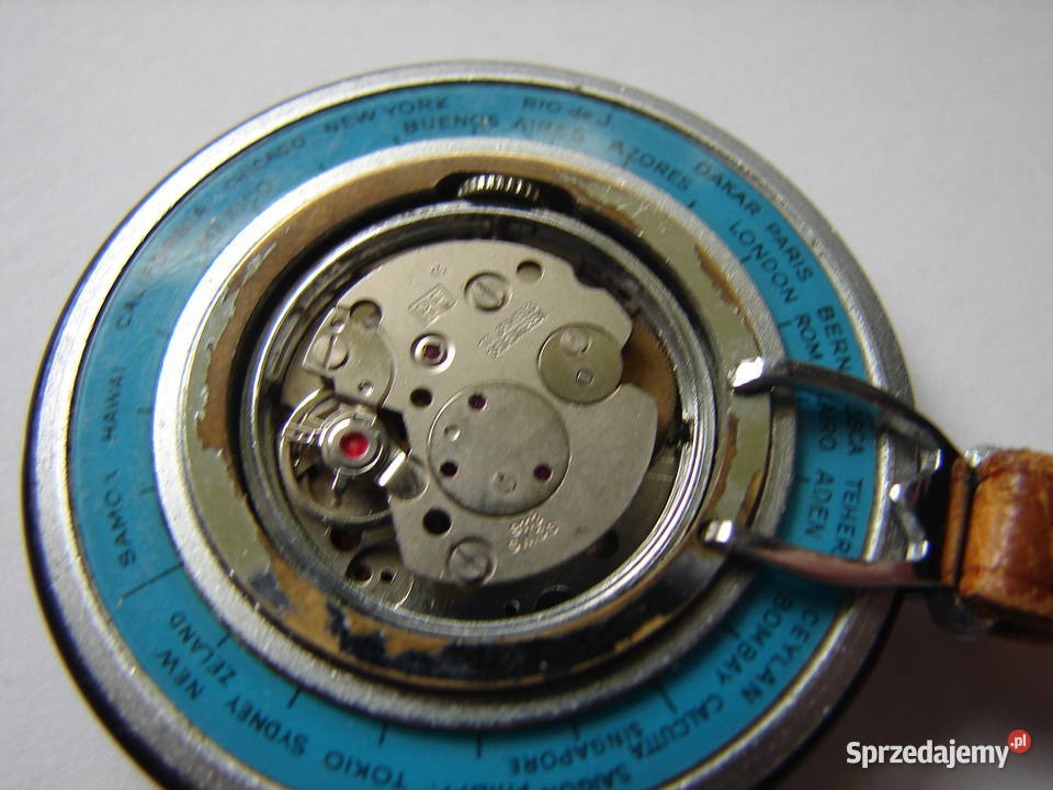 Bumar Poland zegarek ruletka World Time rzadki Warszawa sprzedam