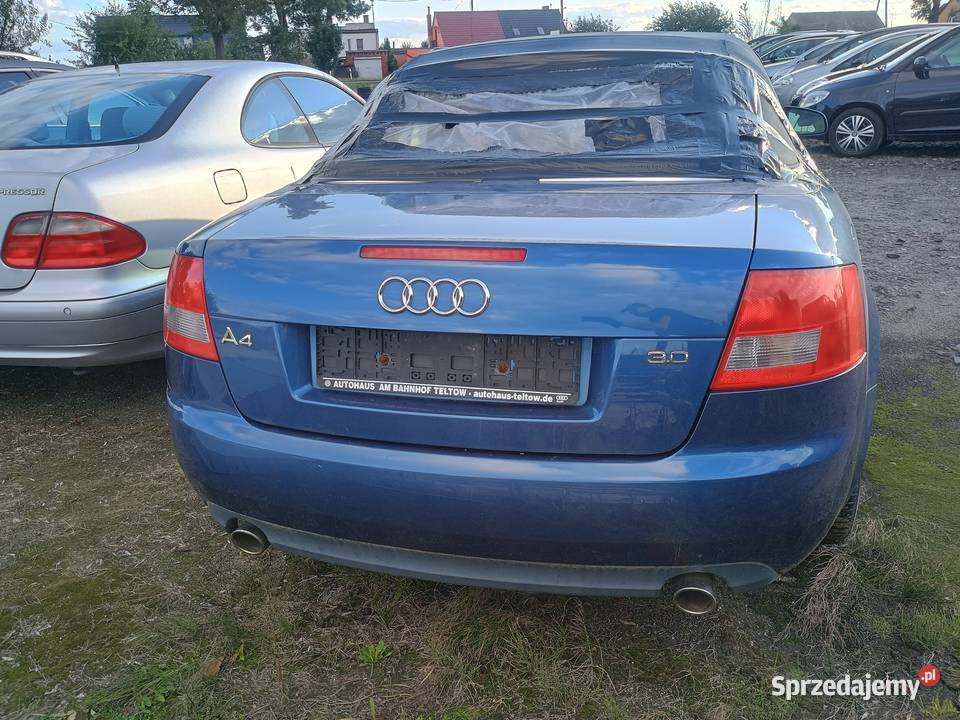 Audi A4 Kabrio 2002r 30i 220 Nawigacja Kabriolet Cabriolet Witkowo