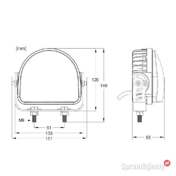 Lampa bezpieczeństwa 20W RED ARC LINE LA10603 Kamionna