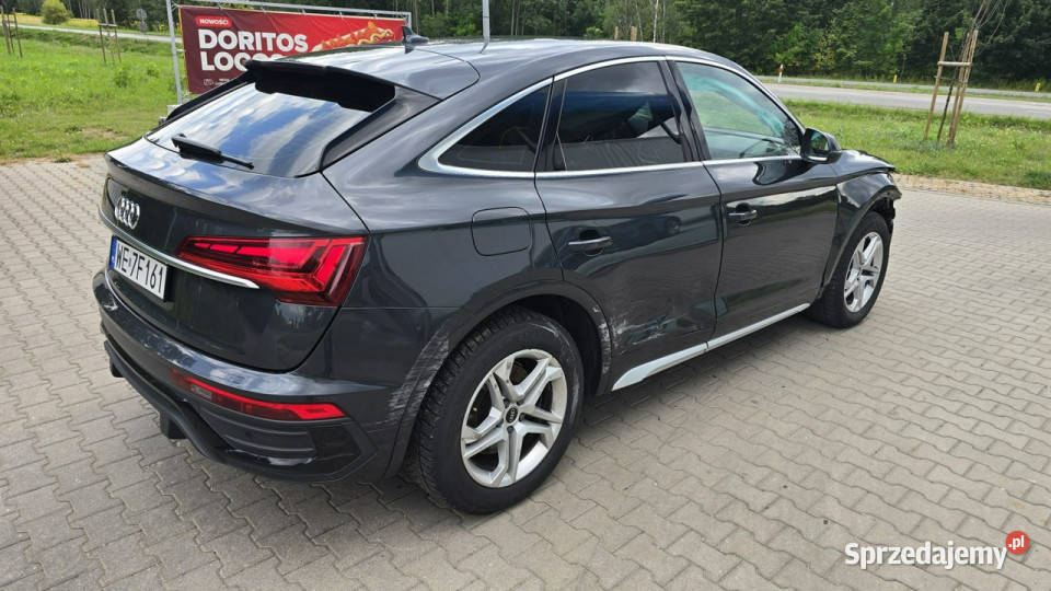 Audi Q5 Sportback S line 20TDI Skóra Alcantara asystent pasa ruchu