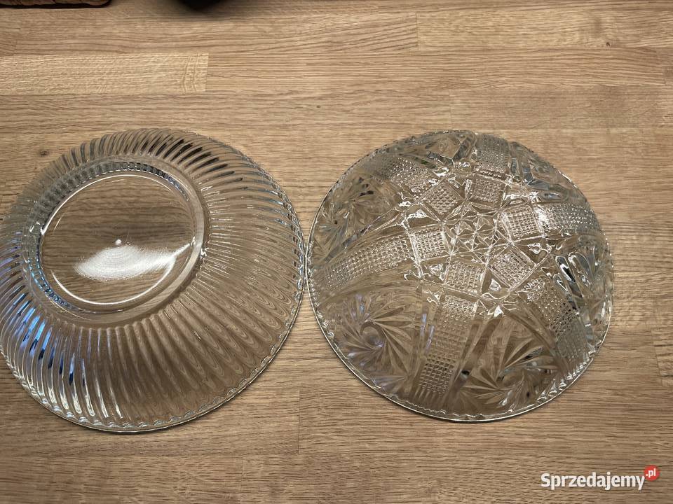 szklana misa PRL pomorskie Pruszcz Gdański