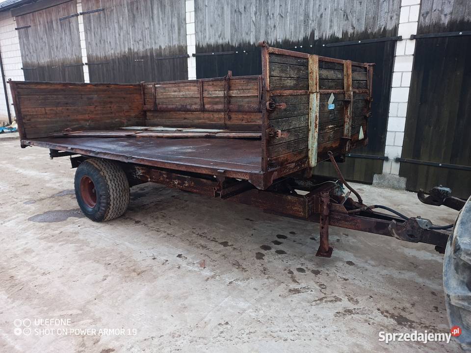 Przyczepa wywrotka 6t na 3 strony z hamulcem Przyczepy rolnicze Rostkowo