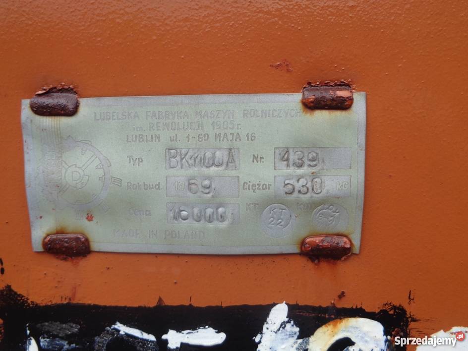 Bukownik do czyszczenia zboża Rolnictwo Kamionka