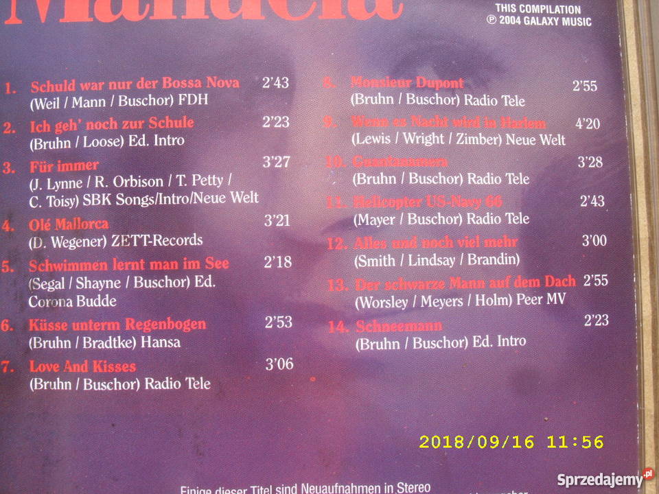 DAS BESTE VON MANUELA CD pop CD Wołów sprzedam