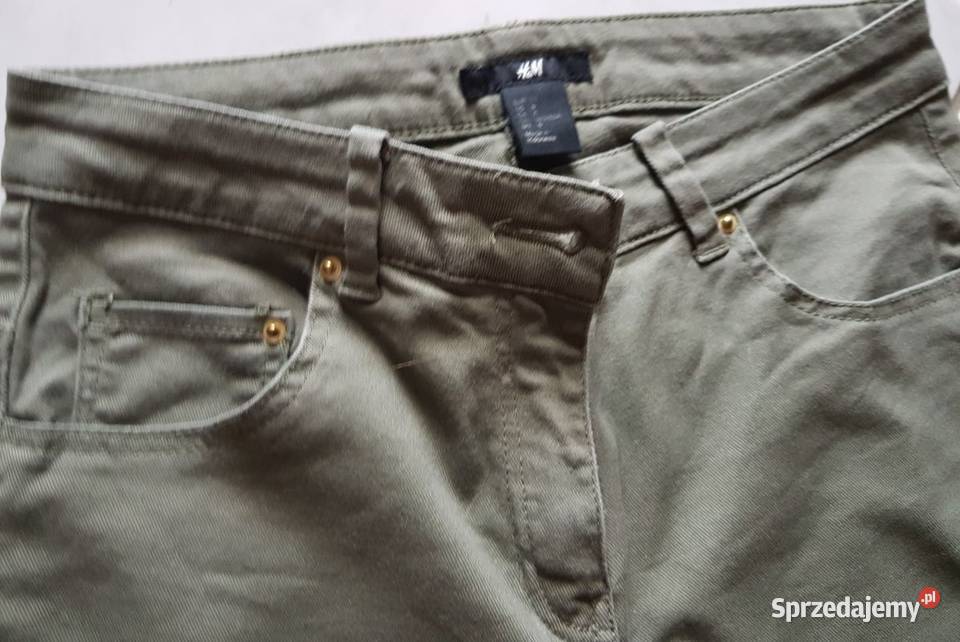 HM spodnie damskie 36 khaki elastyczne Kielce