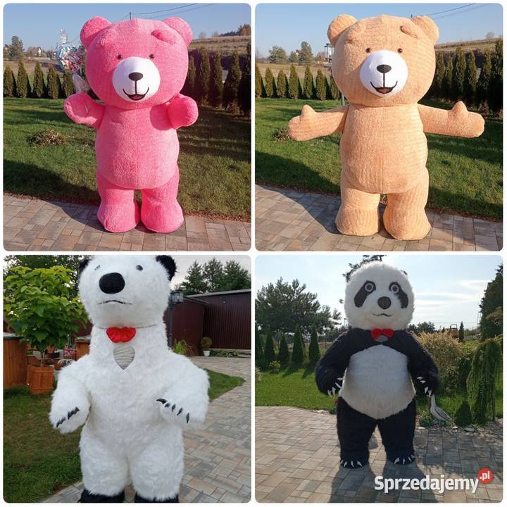 Biały Miś Luksus Żywa maskotka Panda Goryl Atrakcje i pokazy
