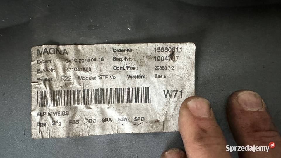 BMW 2 F22 F23 ZDERZAK PRZEDNI PRZÓD Gorzów Wielkopolski