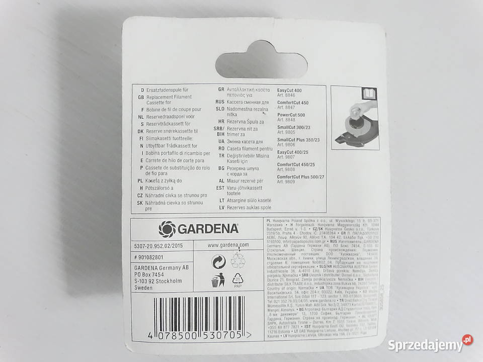 Kaseta Z Żyłką Gardena 530720 Nowa Oryginał Biłgoraj