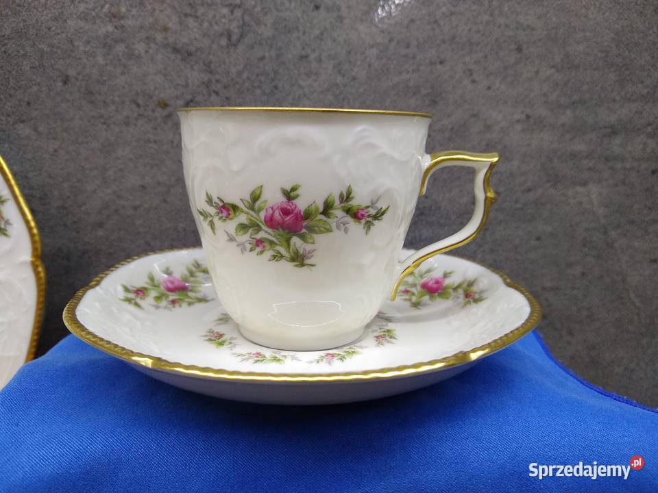 Rosenthal Sanssouci Moosrose zestaw kawowy wielkopolskie Kalisz