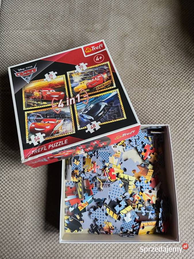 Disney Pixar Cars puzzle 4in1 Trefl Puzzle Kraków sprzedam