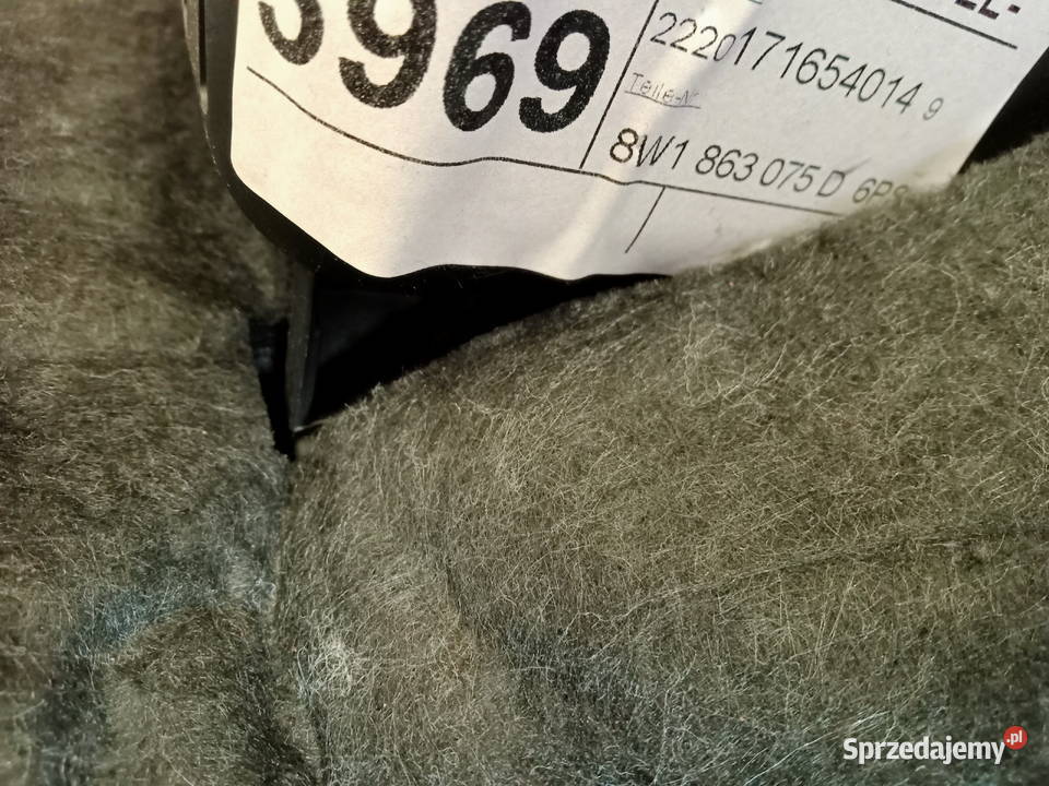 AUDI A4 B9 8W DOLNA OSŁONA DESKI ROZDZIELCZEJ Schowki, półki Rakoniewice