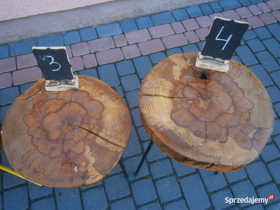 kwietnikstolik z plastra bukowego