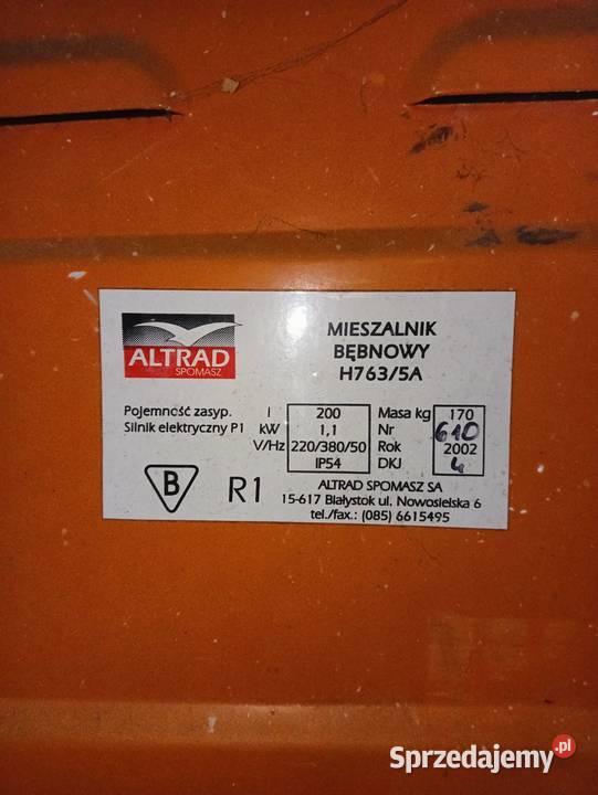 Betoniarka elektryczna sprzedam