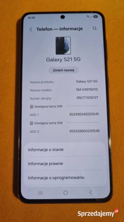 Samsung Galaxy S21 5G SMG991BDS Samsung