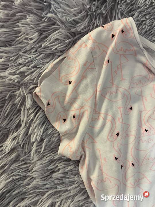 Tshirt koszulka bluzka z flamingami 146152 HIT Bluzki, koszulki i kaftaniki Jasło