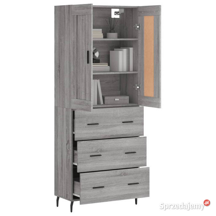 Witrynka szary dąb sonoma 695x34x180 materiał Warszawa sprzedam