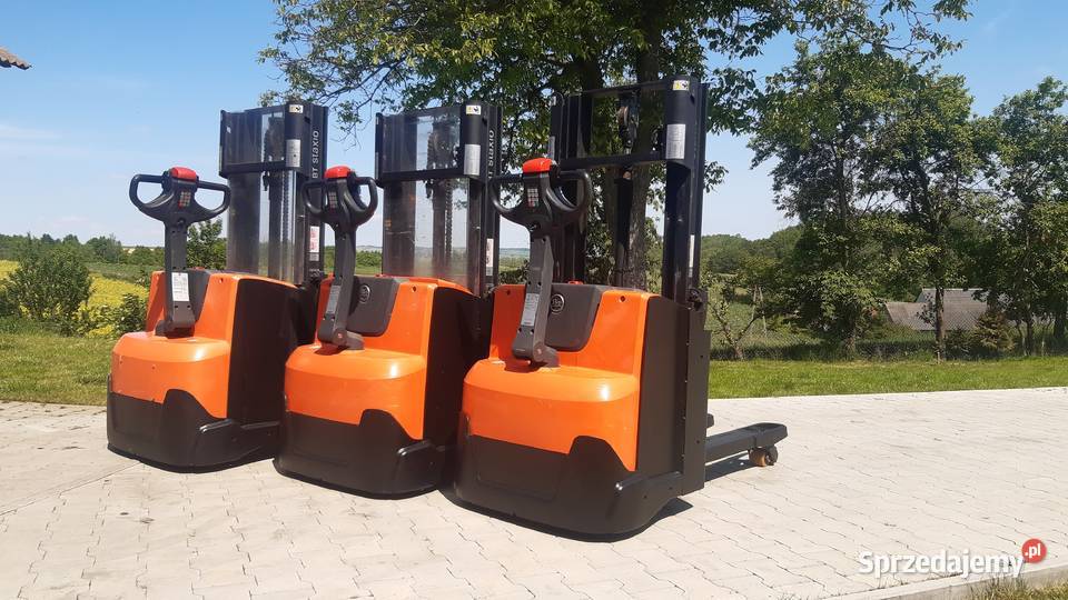 Paleciak elektryczny z niskim masztem wózek Wózki widłowe małopolskie Celiny