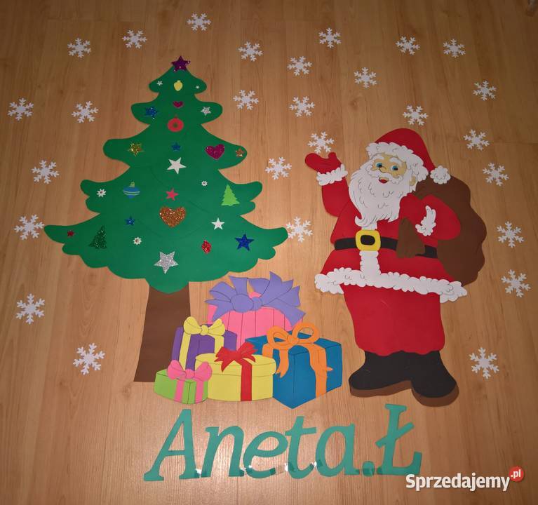 Dekoracje o tematyce zimowo świątecznej z