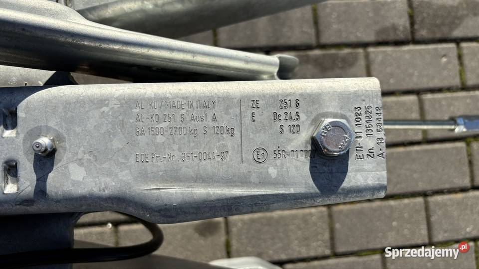 Przyczepa dwuosiowa mini koparka agregat maszyny Gaworzyce