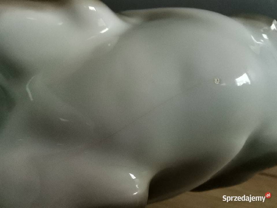Stara duża figurka porcelanowa Kura Horodnica Siemianowice Śląskie