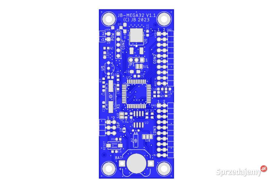 Płytka PCB DIY zestaw rozwojowy ATmega32AAU RTC Kraków