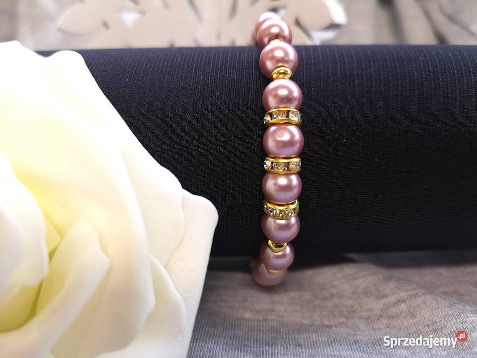 Bransoletka z perłowymi koralikami w kolorze Zegarki i Biżuteria Kielce