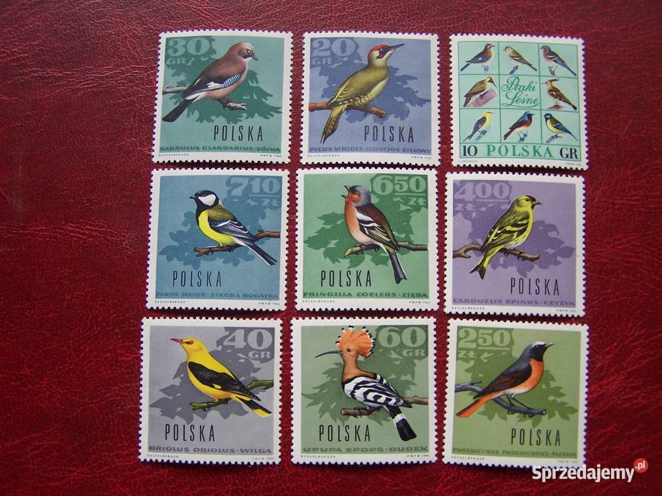 Polska 1966 MNH Mi 171826 Fauna ptaki