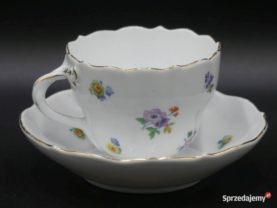 Kwieciste duo Miśnia Carl Teichert 1923 29 Porcelana i szkło wielkopolskie Poznań