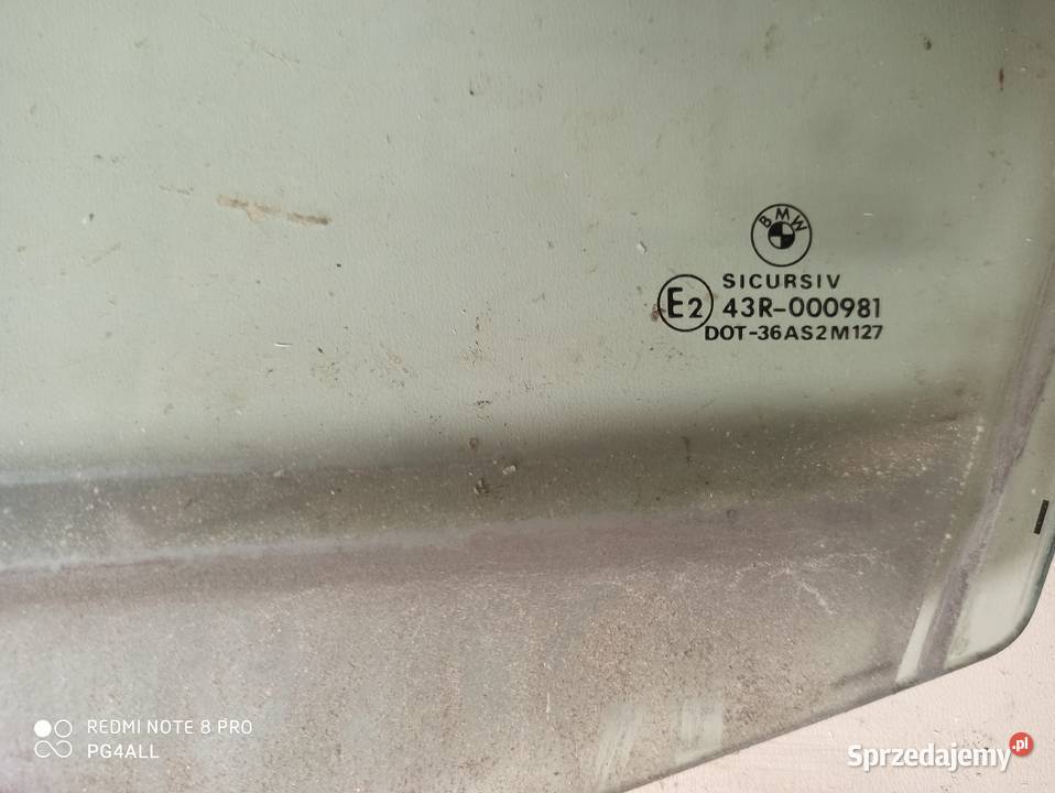 Szyba boczna BMW E46 Jurków