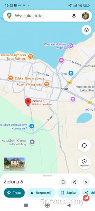 SPRZEDAM WYMIENIĘ NA DZIAŁKĘ REKREACYJNĄ zachodniopomorskie Ińsko