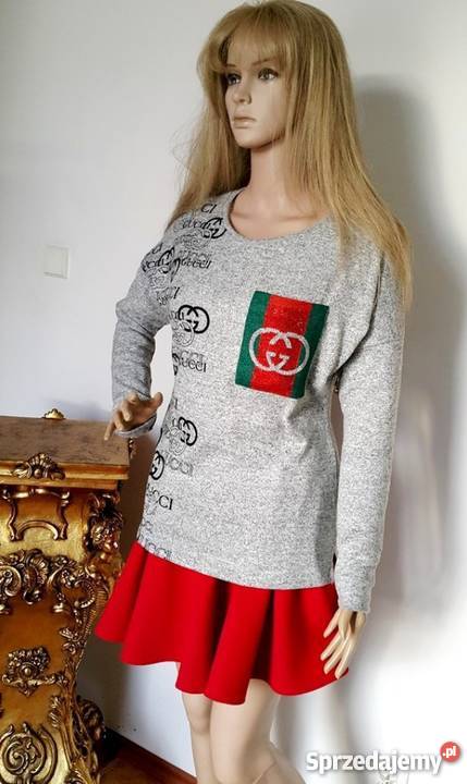 GUCCI BIŻUTERYJNY SWETER DŻETY CYRKONIE MELANŻ Rozmiar uniwersalny Bydgoszcz sprzedam